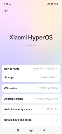 Oprogramowanie Xiaomi Redmi Note 15 Pro 5G