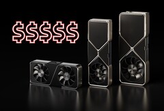 Oczekuje się, że procesory graficzne RTX 5080 i RTX 5090 będą mogły pochwalić się odpowiednio 10 752 i 21 760 rdzeniami CUDA. (Źródło obrazu: Nvidia, edytowane)