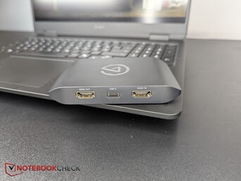 Tył: 2x HDMI 2.0, 1x USB-C (5 Gb/s)