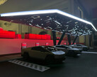 Tesla planuje futurystyczny projekt stacji Supercharger Cyber Canopy. (Źródło zdjęcia: Max de Zegher/X)