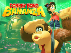 Grafika Donkey Kong Bananza przedstawiająca Donkey Konga i Pauline z logo (źródło obrazu: Nintendo of America z poprawkami)