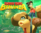 Grafika Donkey Kong Bananza przedstawiająca Donkey Konga i Pauline z logo (źródło obrazu: Nintendo of America z poprawkami)