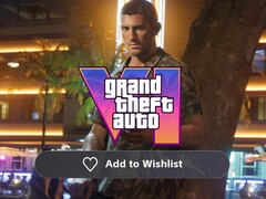 Jason Duval pokazany z logo GTA 6 i ikoną listy życzeń PS Store