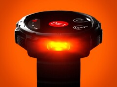 Smartwatch Polar Street X posiada latarkę LED, która może również świecić na czerwono.