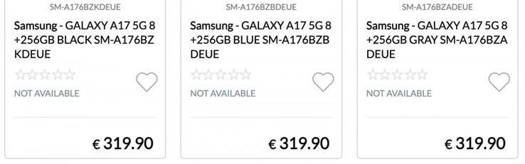 Ceny Galaxy A17 i A17 5G rzekomo wyciekły z wyprzedzeniem. (Źródło: Epto)