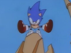 Przeskalowany przez sztuczną inteligencję render otwarcia Sonic CD