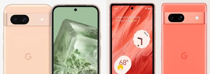 Google Pixel 8a i Google Pixel 7a (Zdjęcie: SmartPrix i sklep Google - edytowane)