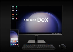 Samsung DeX in One UI 8 ma bardziej nowoczesny wygląd niż wersja pokazana tutaj. (Źródło obrazu: Samsung) 