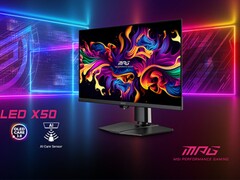 MPG 271QR QD-OLED X50 od MSI posiada czujnik AI Care Sensor zapewniający długowieczność OLED. (Źródło obrazu: MSI)
