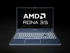 RDNA 3.5 może być w użyciu do 2029 roku. Na zdjęciu: Render przedstawiający gamingowego laptopa AMD. (Źródło obrazu: AMD - edytowane)