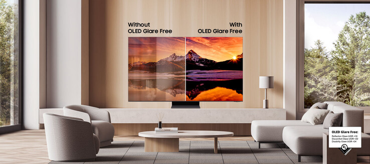 Telewizor Samsung OLED S95D 4K ma wykończenie Glare Free. (Źródło zdjęcia: Samsung)