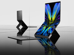 Najnowszy Zenbook Duo nadal posiada wbudowaną podstawkę do rozbudowanego trybu dwuekranowego. (Źródło obrazu: Asus)