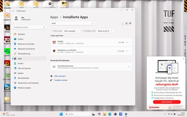 McAfee Webadvisor i Banner