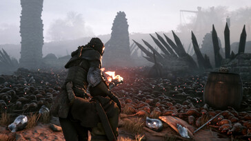 Ilustracja przedstawiająca rój szczurów w grze „A Plague Tale: Innocence”.