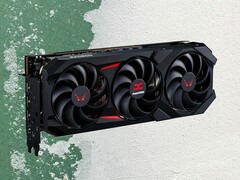 Radeon RX 9070 GRE jest rzekomo okrojoną wersją RX 9070 (PowerColor RX 9070 na zdjęciu). (Źródło zdjęcia: PowerColor, Unsplash, edytowane)