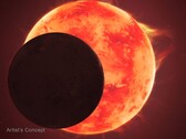 Artystyczna koncepcja planety TRAPPIST-1 d obracającej się wokół swojej gwiazdy (źródło zdjęcia: NASA, ESA, CSA, Joseph Olmsted i STScI)