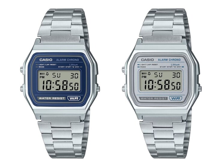 Zegarki Casio Vintage A158WEA-2 (po lewej) i A158WEA-7 (po prawej)