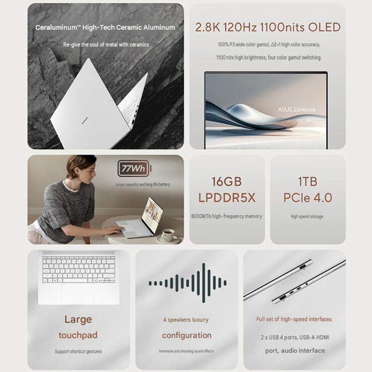 Najważniejsze cechy modelu AMD Zenbook Air 2026 (tłumaczenie maszynowe)