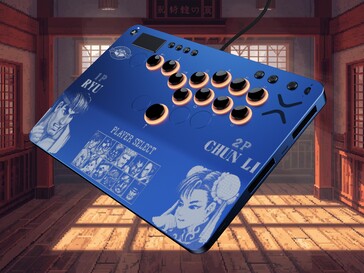 Victrix Pro KO Leverless Fight Stick Street Fighter II: Champion Edition widok z góry pod kątem