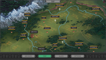 Obraz przedstawiający królestwo Davern w grze Yes, Your Grace.