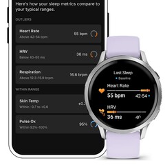 Health Status wykorzystuje wcześniej uzyskany zakres pomiarowy do szybkiej klasyfikacji. (Obraz symboliczny, źródło obrazu: Garmin)