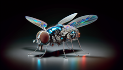 Chiński mikrodron ma około 0,51 cala długości. (Źródło obrazu: DallE3)