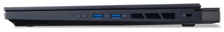 Prawa strona: 2x USB 3.2 Gen 2 (USB-A), gniazdo na blokadę Kensington