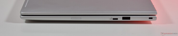 prawo: USB-C 3.2 Gen 2, USB A 3.2 Gen 1, gniazdo Kensington Lock
