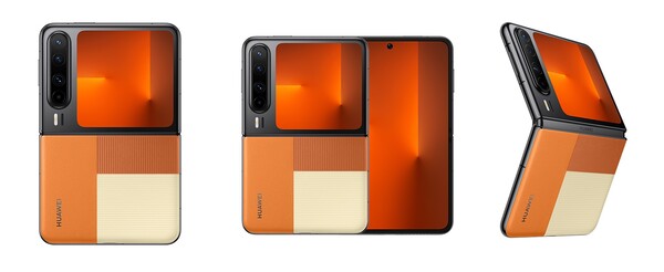 Huawei Pura X Stylowy pomarańczowy.