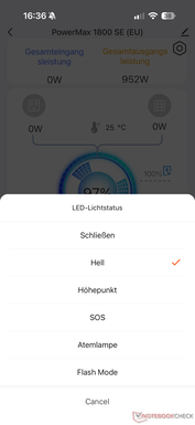 Ustawienia oświetlenia LED