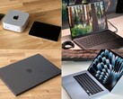 Kolaż konfiguracji Apple Mac mini, MacBook Air i MacBook Pro, które mogą przypominać nadchodzącą linię M5 (źródło zdjęcia: Notebookcheck)