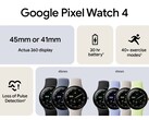 Oficjalne zdjęcie promocyjne Pixel Watch 4. (Źródło zdjęcia: Evan Blass na X)