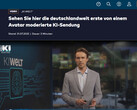 KI-Welt: Welt TV uruchamia pierwszy w pełni wyprodukowany przez sztuczną inteligencję program informacyjny w Niemczech (źródło zdjęcia: Welt TV)