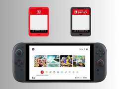 Karta gry i karta klucza do gry pokazane powyżej Nintendo Switch 2 (źródło obrazu: Nintendo of America z poprawkami)