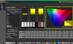 ColorChecker przed kalibracją (sRGB)