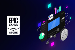 Sklep Epic Games Store, którego logo pokazano powyżej, nie wskazuje, czy gra została opracowana przy użyciu sztucznej inteligencji. (Źródło obrazu: Epic Games)