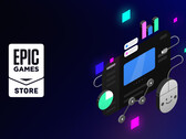 Sklep Epic Games Store, którego logo pokazano powyżej, nie wskazuje, czy gra została opracowana przy użyciu sztucznej inteligencji. (Źródło obrazu: Epic Games)