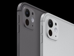 Apple iPad Pro M5 w kolorze kosmicznej czerni i srebra, prezentujący smukłą obudowę i pojedynczą tylną kamerę. (Źródło zdjęcia: Apple)