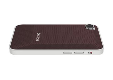 Clicks Communicator ma wgłębiony wzór z tyłu wraz z pojedynczą kamerą. (Źródło zdjęcia: Clicks)