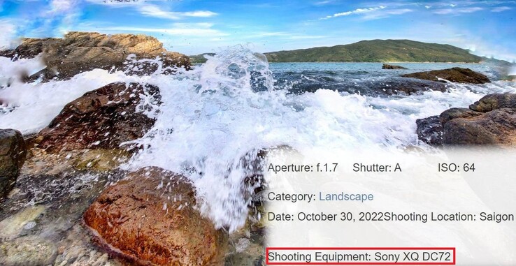 "Xperia 1 V" strzał. (Źródło obrazu: rcalex na DCFever - edytowane)