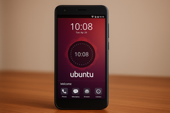 Ubuntu Touch smartphone AI render, Ubuntu Touch 24.04-1.0 wydany (Źródło obrazu: Wygenerowano przy użyciu OpenAI)