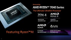 Niektóre procesory Ryzen 7040 Phoenix-HS będą zawierać silnik AMD XDNA AI. (Źródło: AMD)