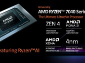 Niektóre procesory Ryzen 7040 Phoenix-HS będą zawierać silnik AMD XDNA AI. (Źródło: AMD)