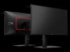 27-calowe monitory do gier HyperX OMEN z matrycą QD-OLED prezentujące przednią i tylną konstrukcję (źródło obrazu: HP)