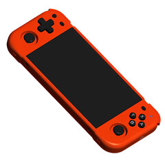 XU40 H55 wydaje się być wzorowany na Switch Lite, ale ze zmienionym d-padem i lewym joystickiem. (Źródło zdjęcia: XU Retro via Retro Handhelds)