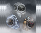Od lewej do prawej (na zdjęciu): Casio G-Shock GA-2100K-2A, GA-2100K-1A i GA-2100K-5A. (Źródło zdjęcia: Casio - edytowane)