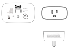Inteligentna wtyczka IKEA SPELNING pojawiła się w zgłoszeniu do FCC. (Źródło zdjęcia: FCC)