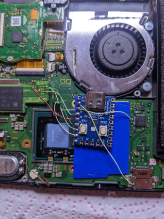 Picofly Nintendo Switch modchip (źródło obrazu: Wololo.net)