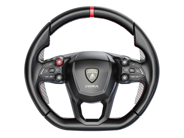 Replika kierownicy Lamborghini Revuelto. (Źródło zdjęcia: Moza)