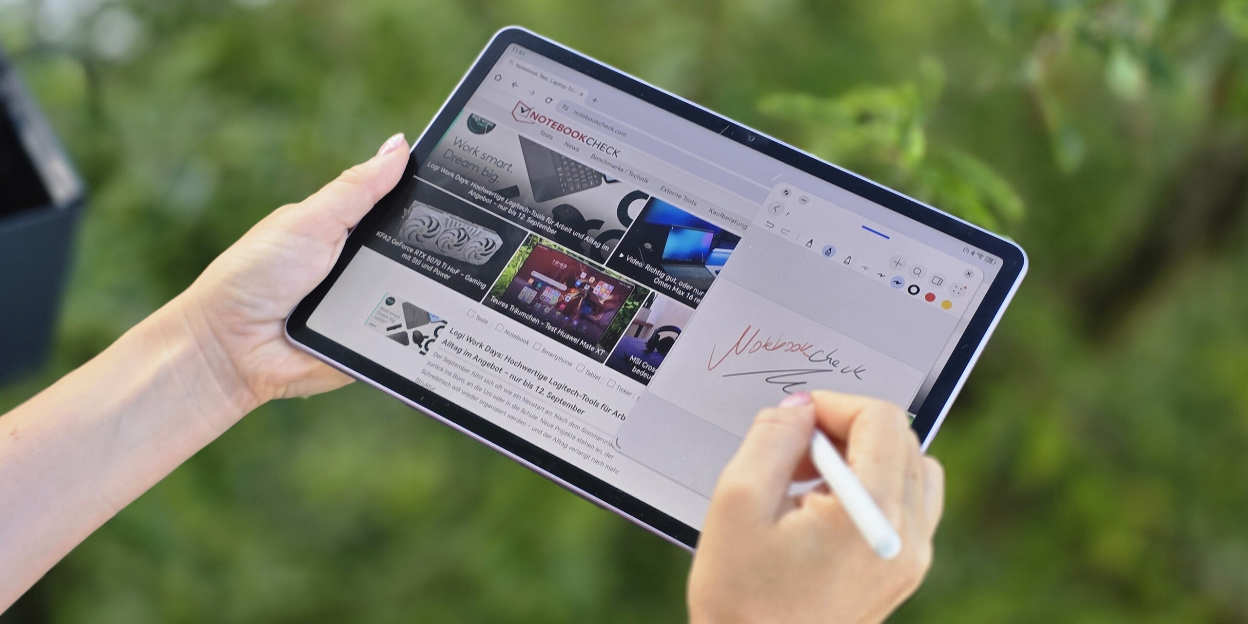 Recenzja tabletu Huawei MatePad 11.5 (2025) PaperMatte (źródło zdjęcia: Marcus Herbrich) 